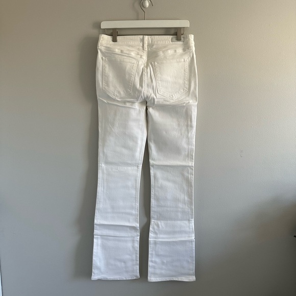 Abercrombie & Fitch White Mid Rise Boot Denim Jeans Size 29 8L NWT - Picture 3 of 4